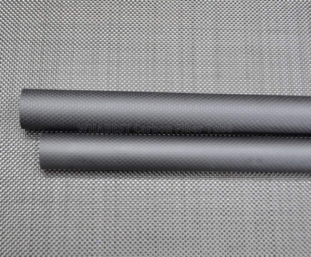WHABEST 22MM OD X 19MM ID X 1000MM 100% Roll Wrapped Carbon Fiber Tube 3K Tubing Glossy Surface