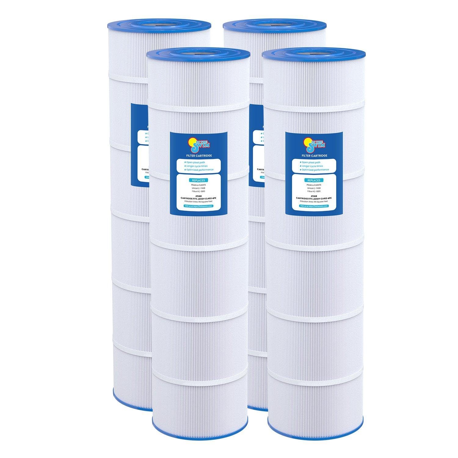 In The Swim Standard Pool Filter Cartridge 4-Pack