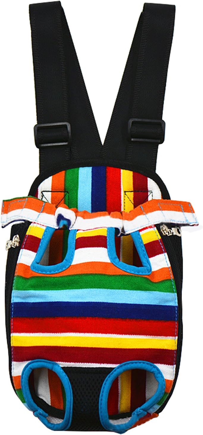 Pet Cuisine Small/Medium/Large/XL Size Colorful Strip Pattern Dog Puppy Cat Front Carrier/Bag