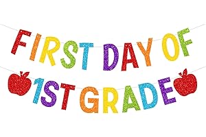 First Day of 1st Grade Banner - Back to School Garland