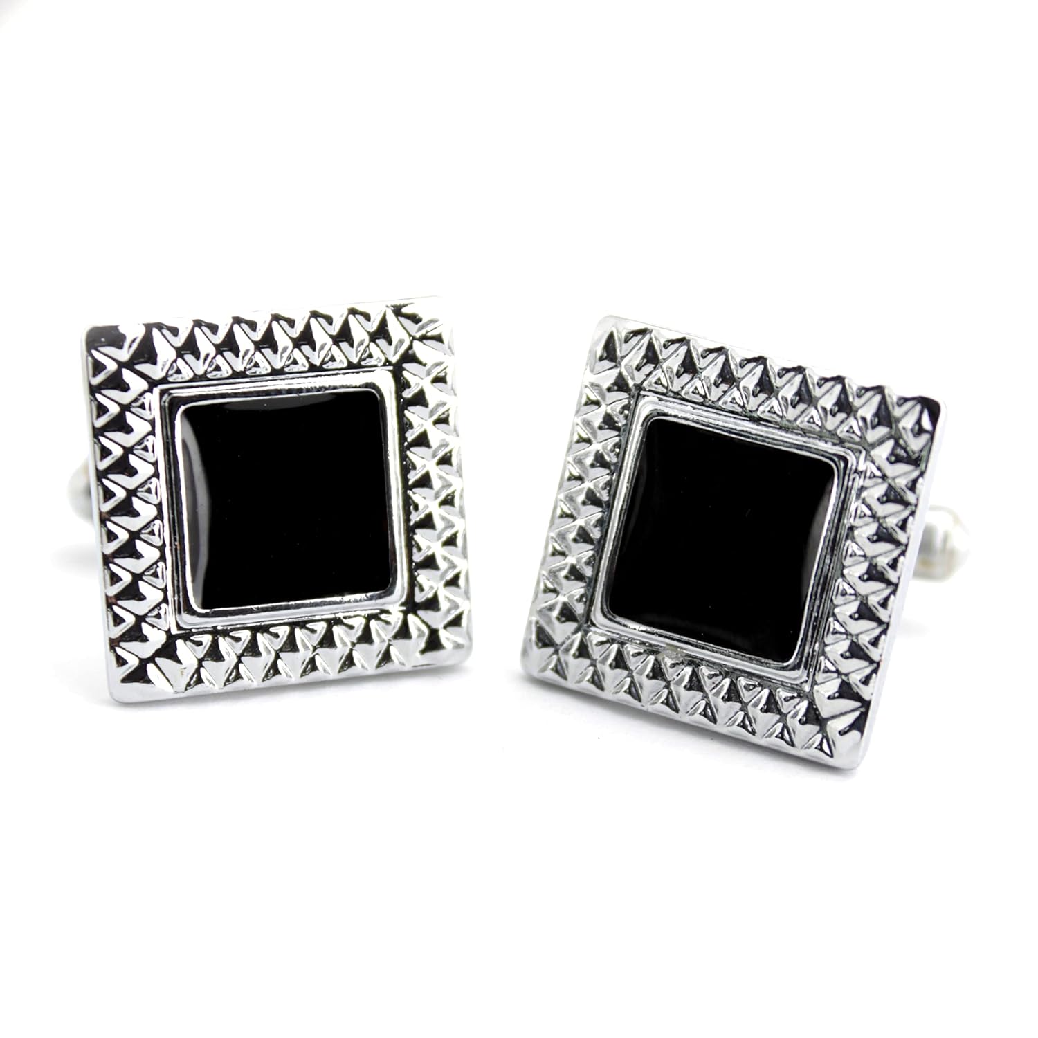 Kavove Black Enamel Cufflinks for Men - Review, Price and Buying Guide