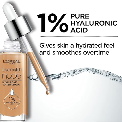 Miniatura 4 de L'Oreal Paris, True Match Nude Hyaluronic Tinted Serum - El primer suero tintado con 1% de ácido hialurónico. La piel al instante se ve más