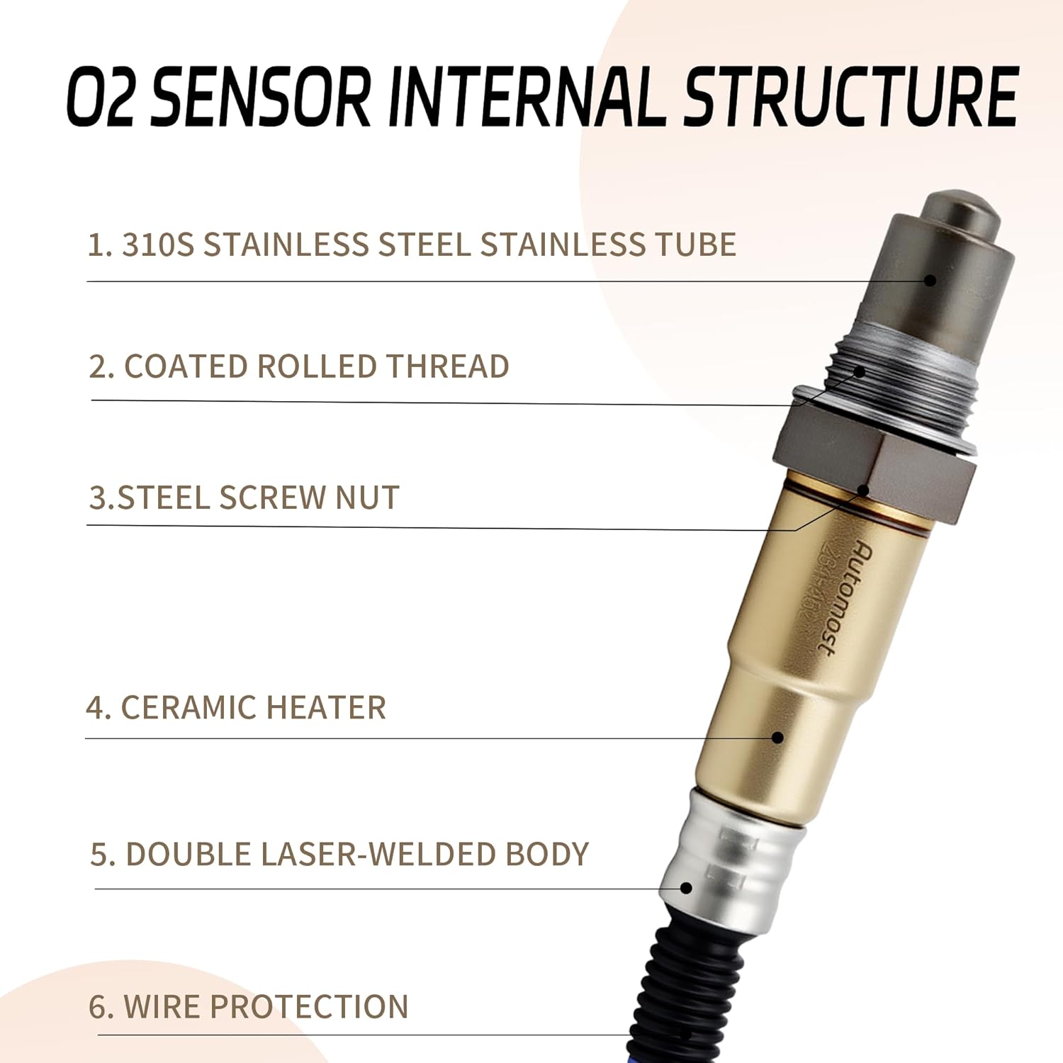 Upstream and Downstream Oxygen Sensor Compatible with 2011-2015 Chevy Chevrolet Cruze, 2012-2018 Sonic, 2016 Cruze Limited, Relpace#234-4527,12571768,234-4528