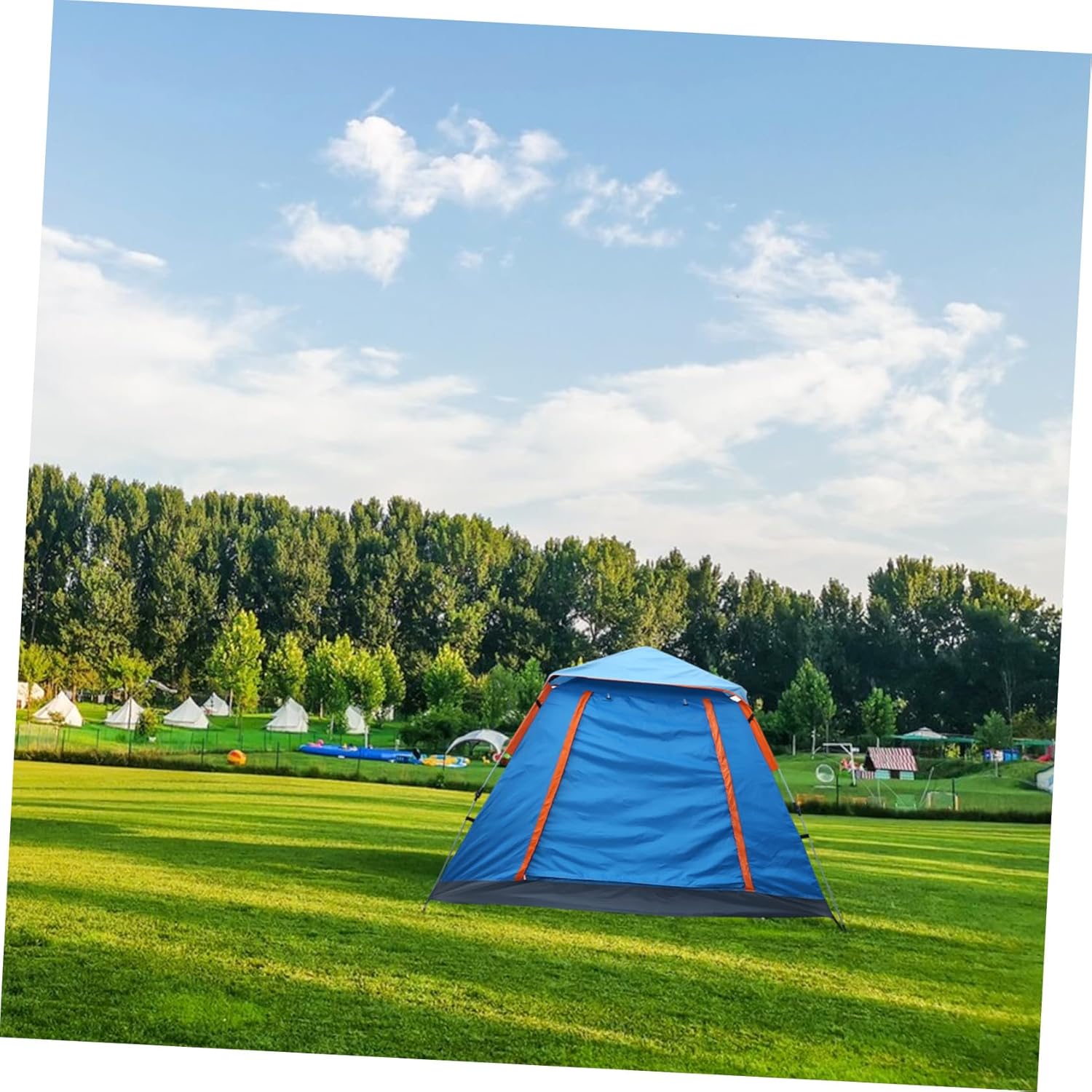 Folding Camping Tent Person Capacity Oxford Easy to up Outdoor Camping