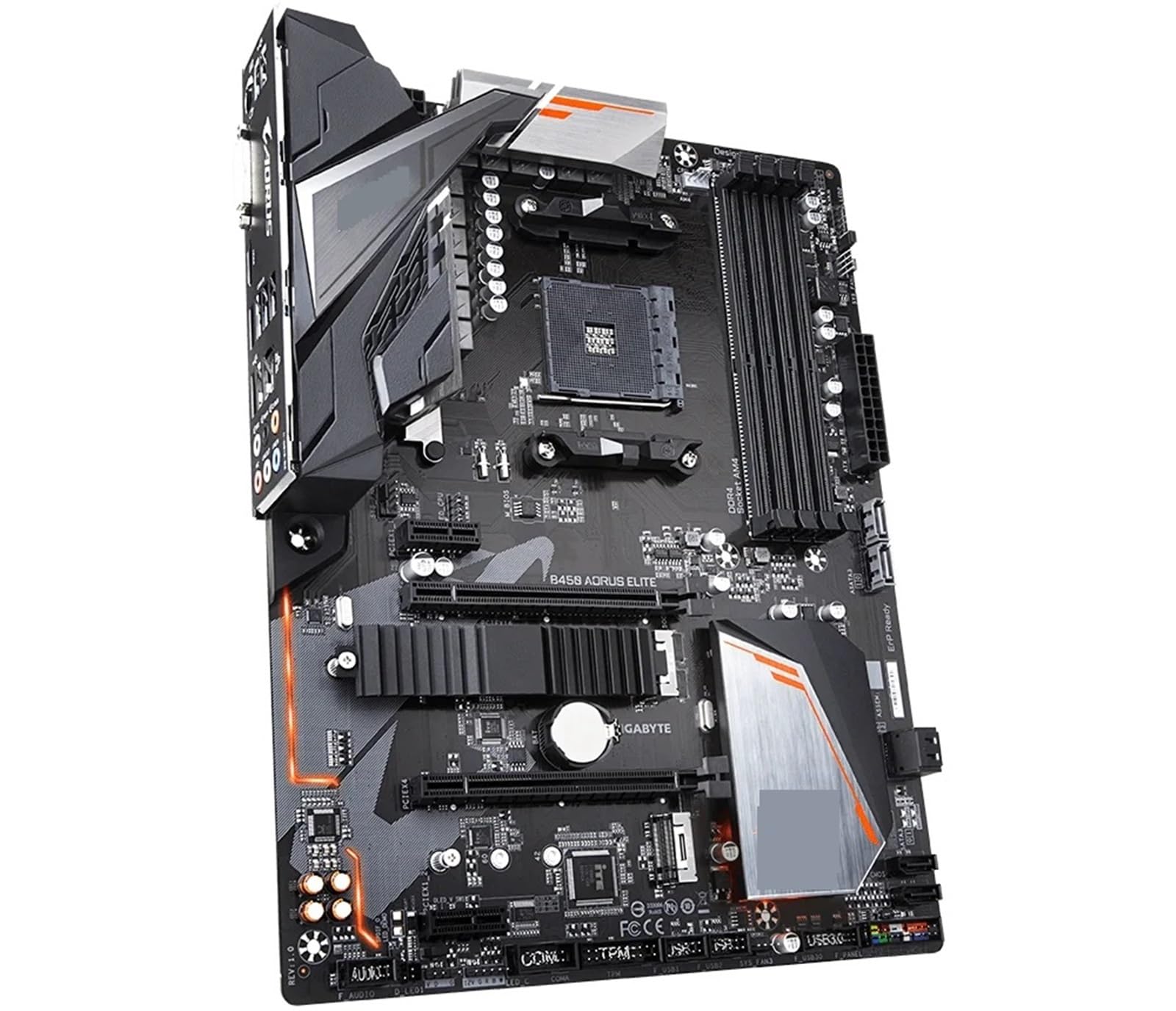 Carte mère B450 Socket AM4 de bureau avec connecteur PCI-E X16 3.0 - 4