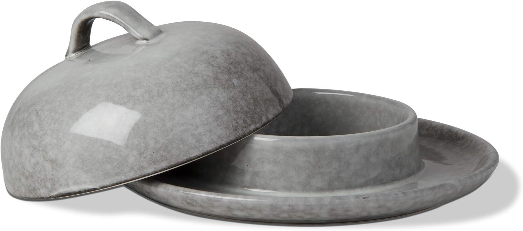 tag Stinson Brie Baker Stoneware Oven Safe Dishwasher Safe Rustic Farmhouse Gray