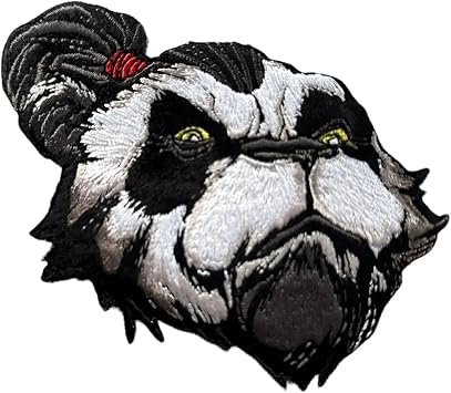 Patchlab WARPANDA 4 Morale Patch with Samurai Panda Warrior Head Made from Durable Material, It's Perfect for Jackets, Bags, Hats, and More, and can Withstand Daily wear and Tear