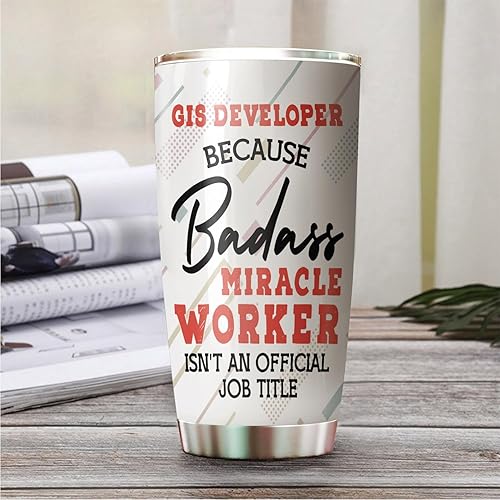 Miniatura 2 de MEDROC Miracle Worker - Vaso de acero inoxidable de 20 onzas, regalos divertidos a granel para oficina, mujeres, hombres, amigos de trabajo,