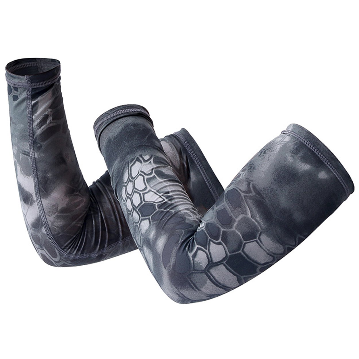 xsby Microfiber Stretchy Arm Sleeves, Skin Aircraft Protectors for Sensitive Skin Protect from Tears & Bruising Black XL