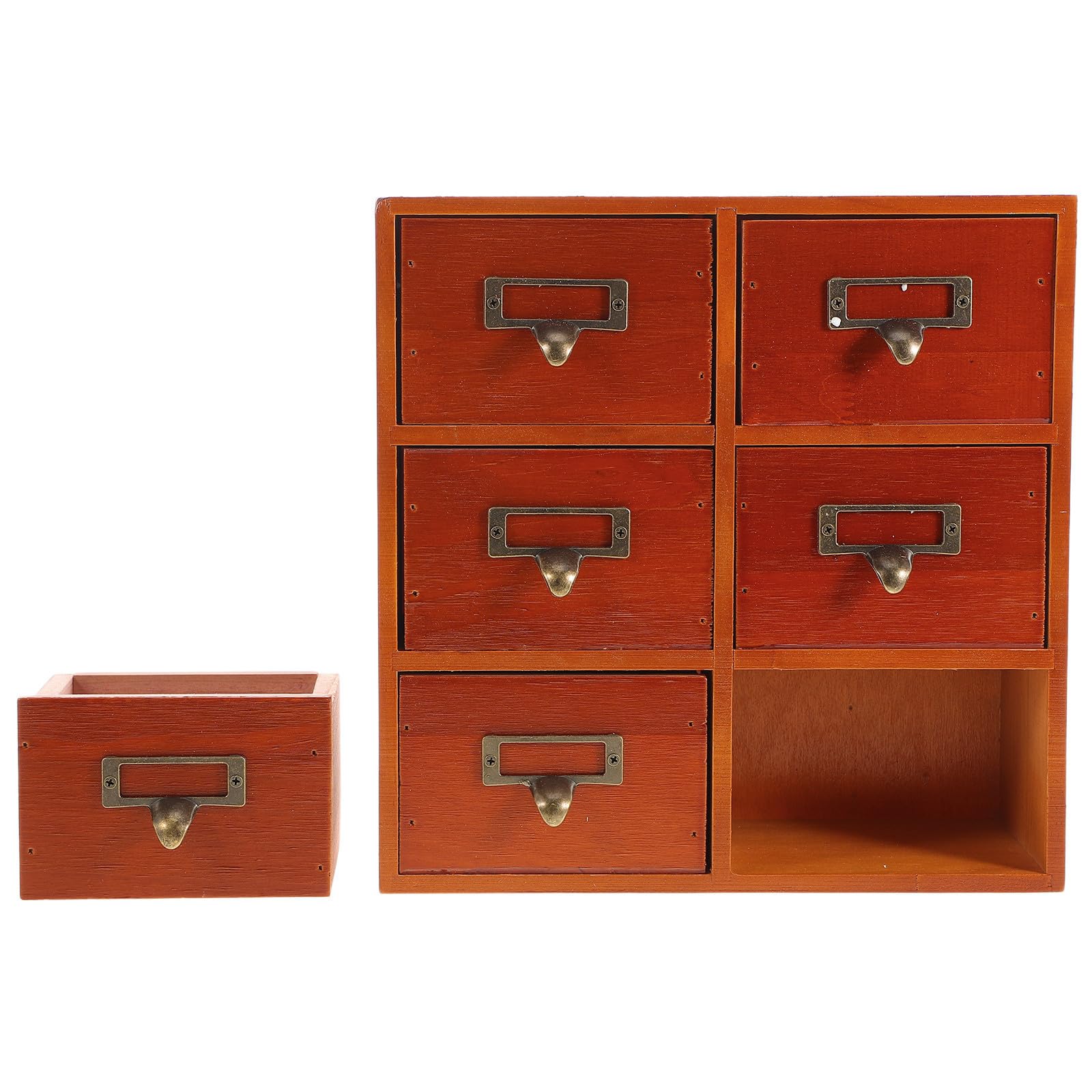 Toyvian Caja Organizadora de Escritorio de Madera, 3 Niveles Apilable