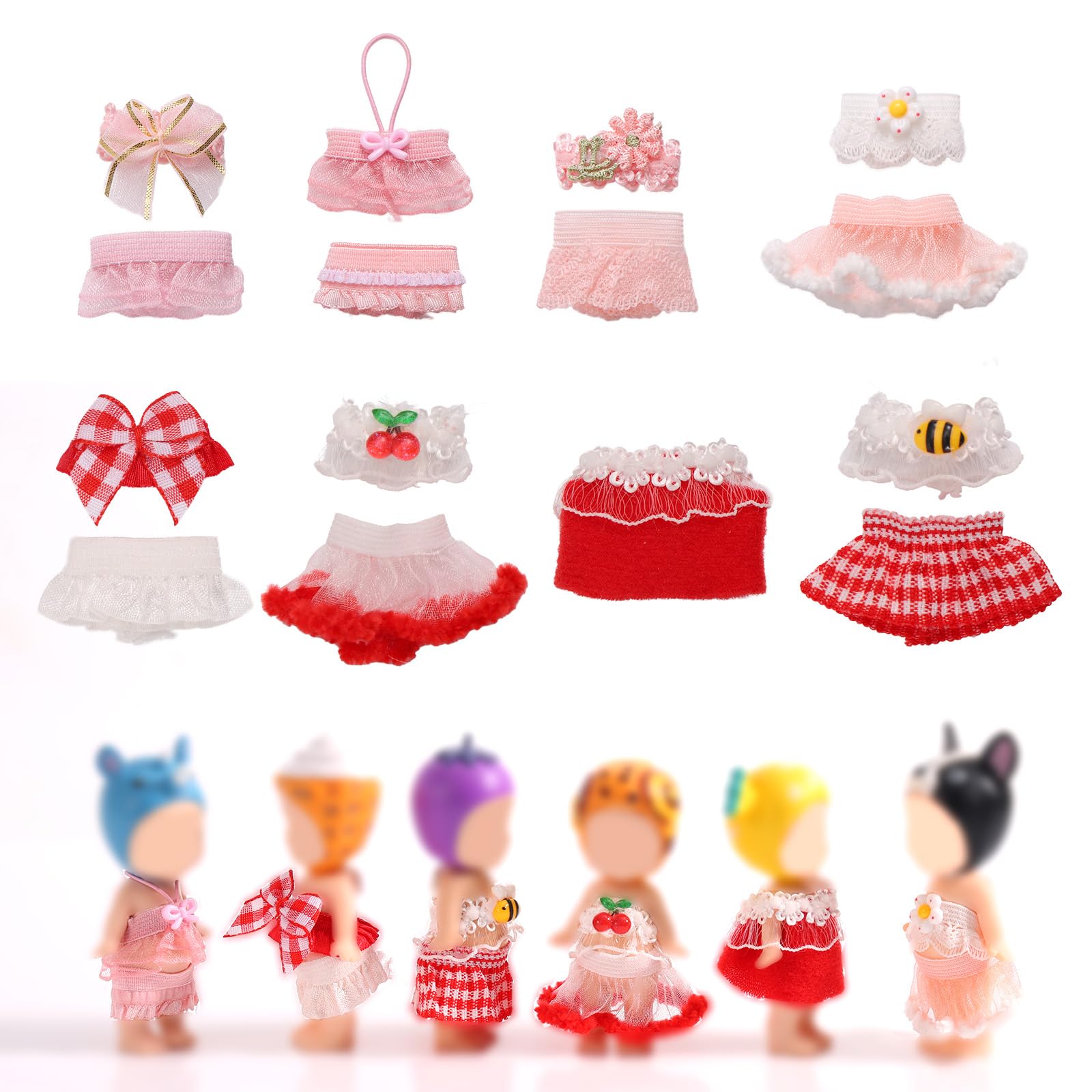 penitue 8 Sets 3in/7.62cm Doll Outfits