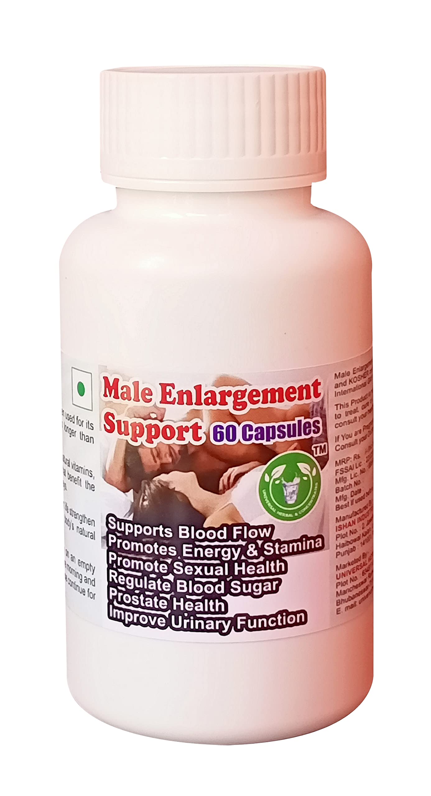 Male Enlargement Support Capsule (Get One Bottle 50ml Male Enlargement Support Drops Free)
