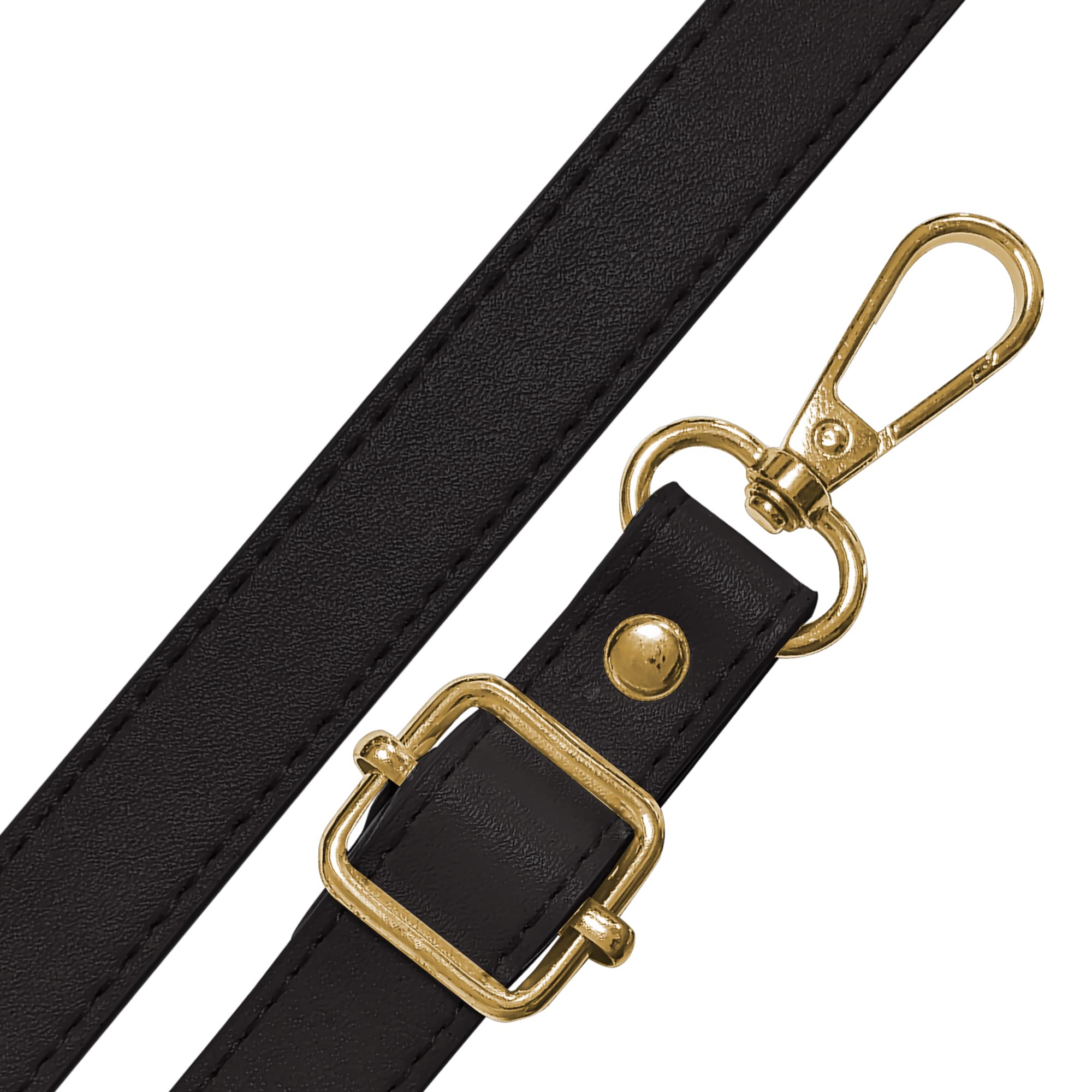 Gurt Band Schulterriemen für Damen Taschen Handtasche - Farbe Metallteile Gold - Länge verstellbar 70-128 cm - Breite 1,8 cm - Schultergurt Umhängetasche Trageriemen Riemen Umhängegurt - Farbvariation