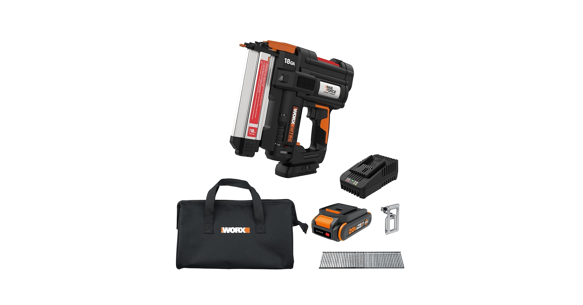 Amazon.com: Worx Nitro 20V 18GA Cordless Brad Nailer