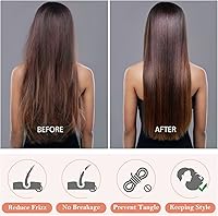 Vista 4 de 3 gorros para dormir, gorro de seda extra satinado para mujeres que duermen con banda de amarre para cabello rizado, trenzas de capó jumbo