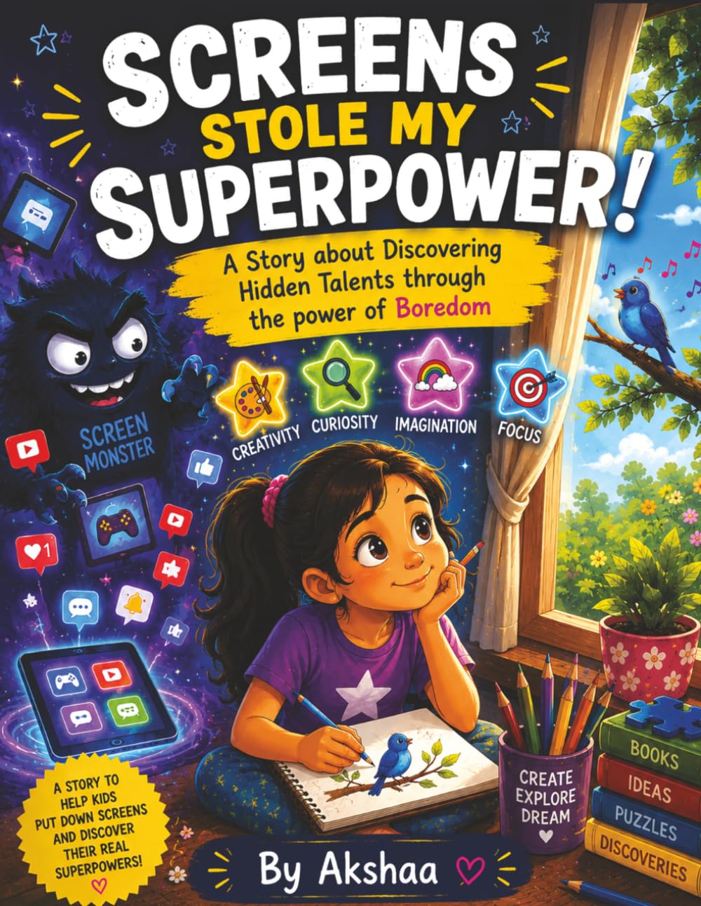 Screens stole my super power: A story about discovering hidden talents through the power of boredom