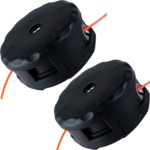 BlueStars 2 paquetes SRM-225 - Cabezal recortador de cuerda, compatible con Speed Feed 400 para Echo Weed Eater SRM 225 SRM210 SRM2100 SRM225 SRM200
