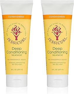 Jessicurl, Deep Conditioning Treatment, No Fragrance Added, 16 Fl oz. Deep Conditioner for Dry Damaged Hair, great Anti Frizz Hair Mask and Leave in Conditioner for Curly Hair