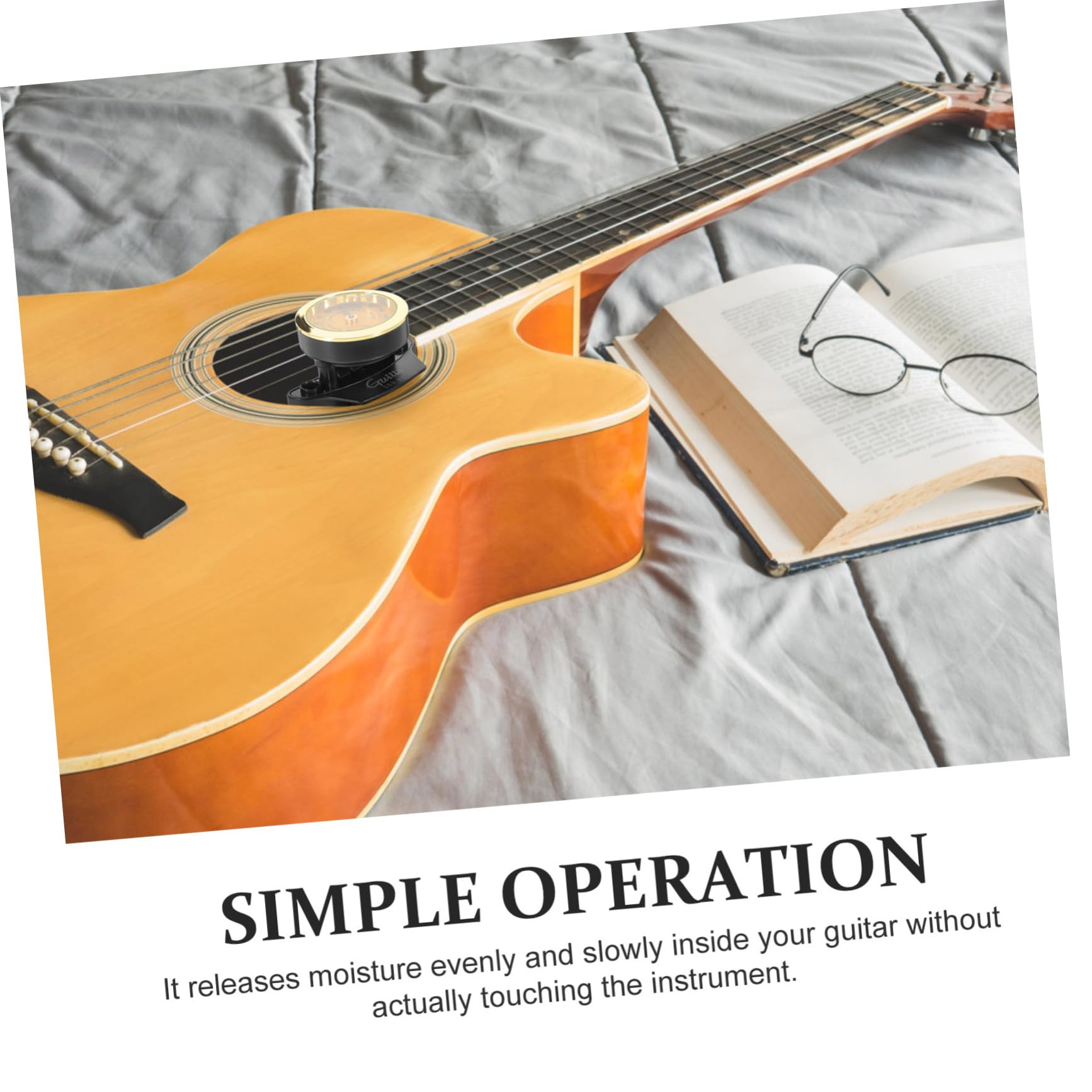 SHOWERORO 3piezas Humidificador Para Guitarras Control De Humedad Para Sonido Humidificador Para Guitarras Clásicas y Ukuleles Mantenimiento Eficaz y Seguro Diseño De Esponja Sin Contacto