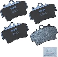 Vista 144 de Pastillas de Freno Delanteras Cerámicas Bendix Priority1 CFC430A para Modelos Selectos INFINITI G35, I30, Nissan 350Z, Altima, Juke, Maxima, Sentra