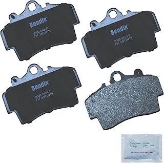 Bendix Priority1 CFM737 Semi-Metallic Front Brake Pads for Porsche Boxster 2008-1997, Cayman 2008-2007