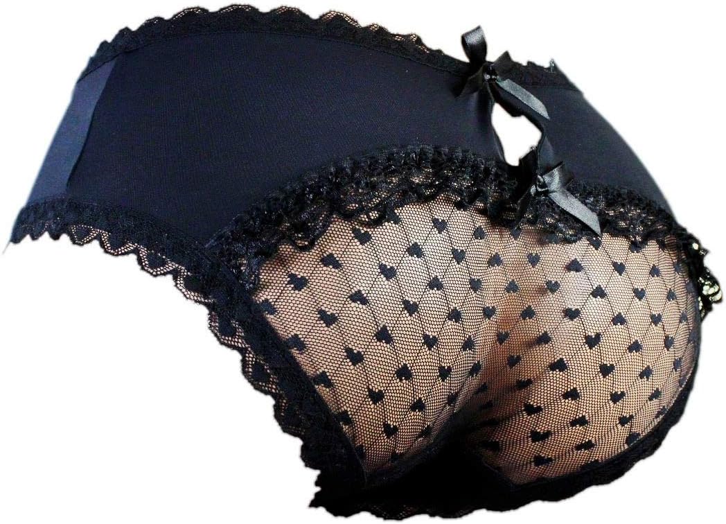 aishani Sissy Pouch Panties Men's Hipster Lace Bikini Briefs Lingerie Underwear