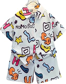 KILIMOLI Boy's Cotton Lycra Blend Alphabet Printed Half Sleeves Collar Neck Shirt & Matching Shorts Set (White) Price In India
