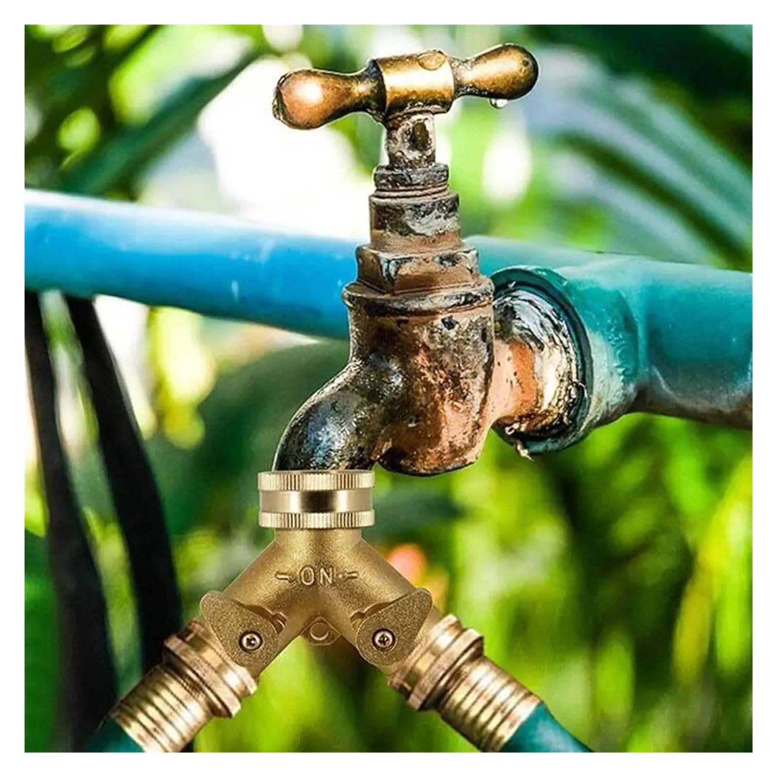 Conector de grifo de latón, adaptador rápido de 3/4", acoplamiento for manguera de jardín