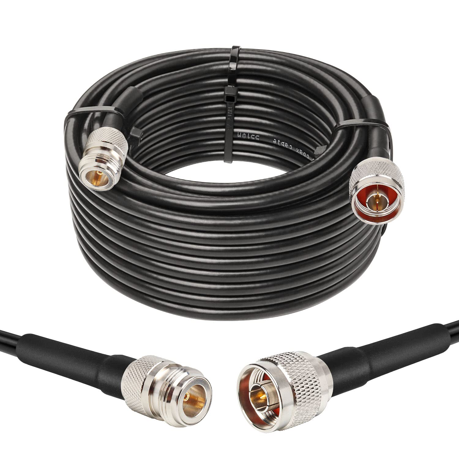 XRDS -RF 10,7 m N maschio a N femmina, 50 ohm KMR240 connettore N a bassa perdita cavo coassiale cavo di prolunga per antenna radio WiFi/Ham, ripetitore di segnale, router, amplificatore