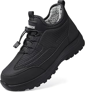 TEMOFON Women Snow Boots Waterproof Warm Fur Lined Short Zipper Booties