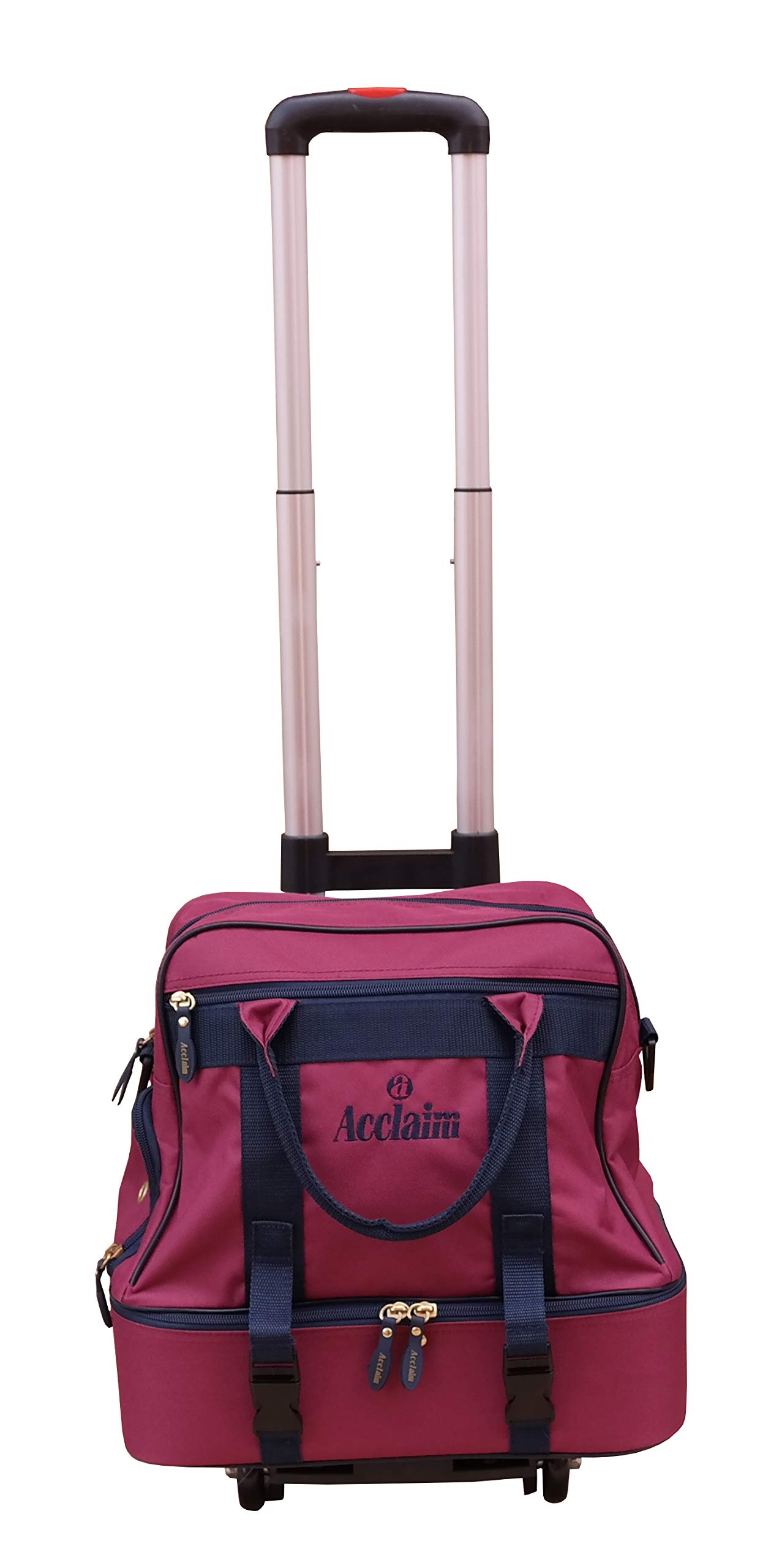 Acclaim Farne - Bolsa de Bolos de Nailon con Cuatro Niveles de césped, Color Verde y Carretilla telescópica Plegable de 38 Pulgadas de Alto