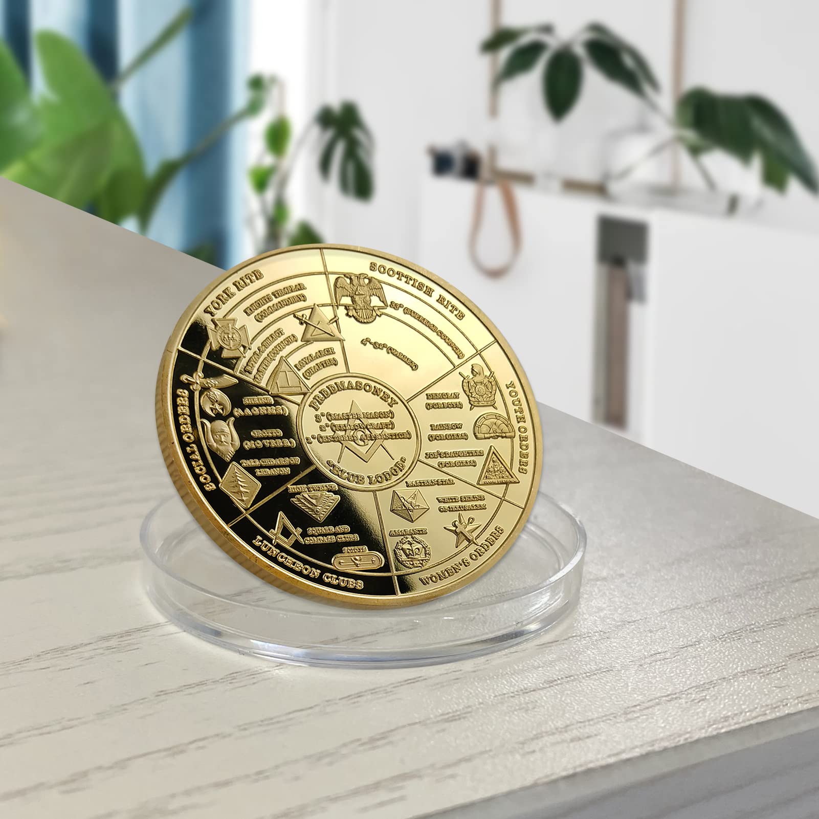 AtSKnSK Masonic Coin Square Compass Masonic Logo, Family Card Work Tools:  Amazon.de: Stationery & Office Supplies