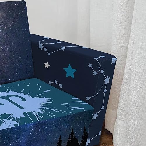 Miniatura 15 de Sofá y tumbona convertible 2 en 1 para niños, sofá abierto con cielo estrellado, silla para niños y niñas 09.23 - 10.22 (Libra),01.20 - 02.18