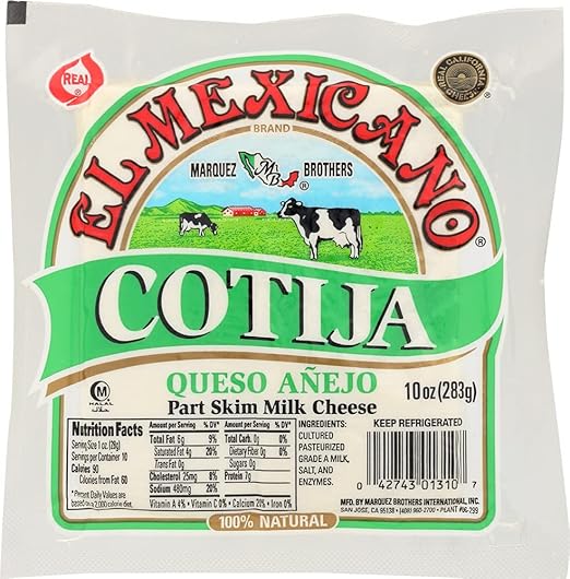 Cotija Cheese El Mexicano Queso Cotija Grocery & Gourmet Food