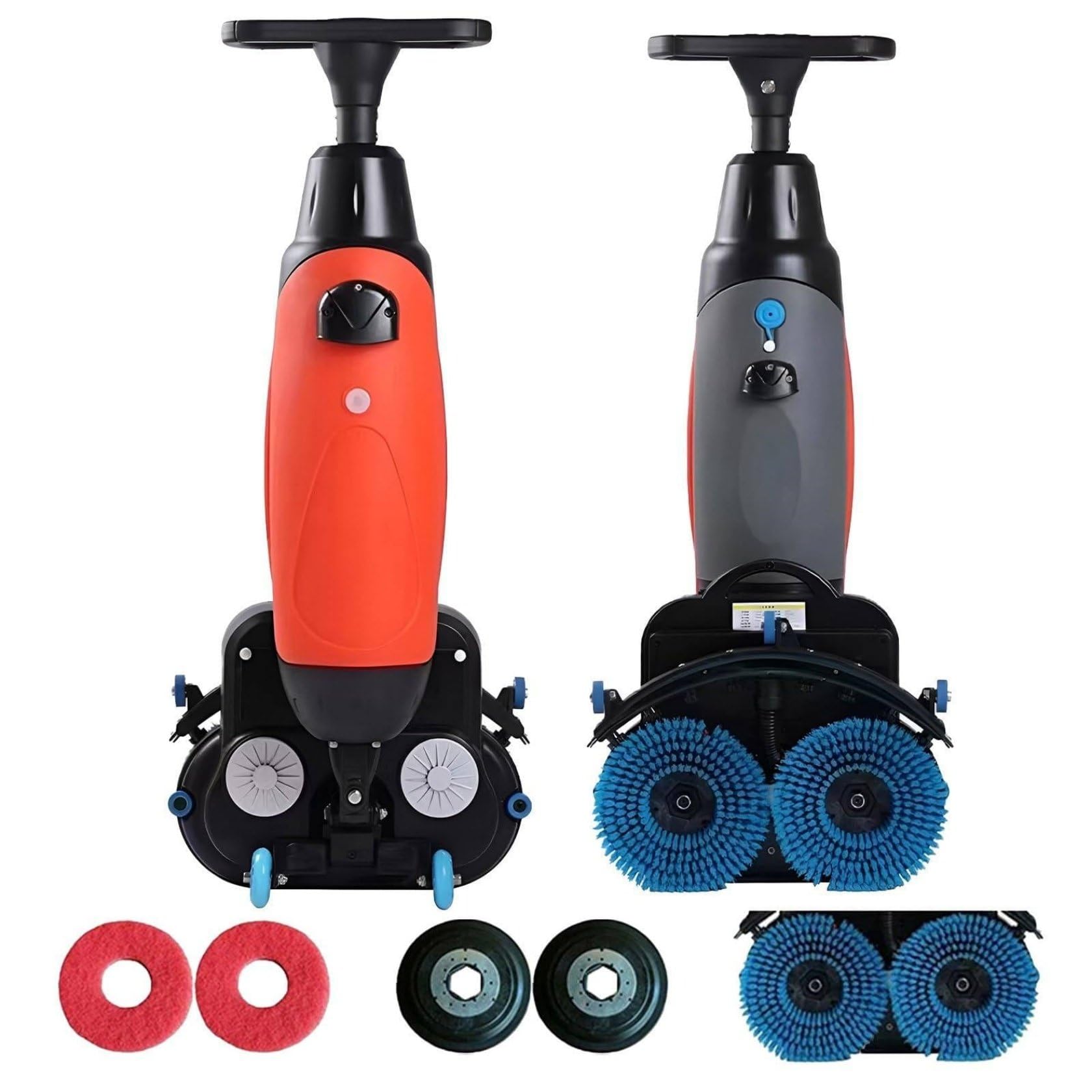 Camminare dietro la macchina dell'essiccatore dell'impianto di lavaggio del pavimento con cuscinetti riutilizzabili, batteria 90-120 min, pulizia profonda per piastrelle e malta