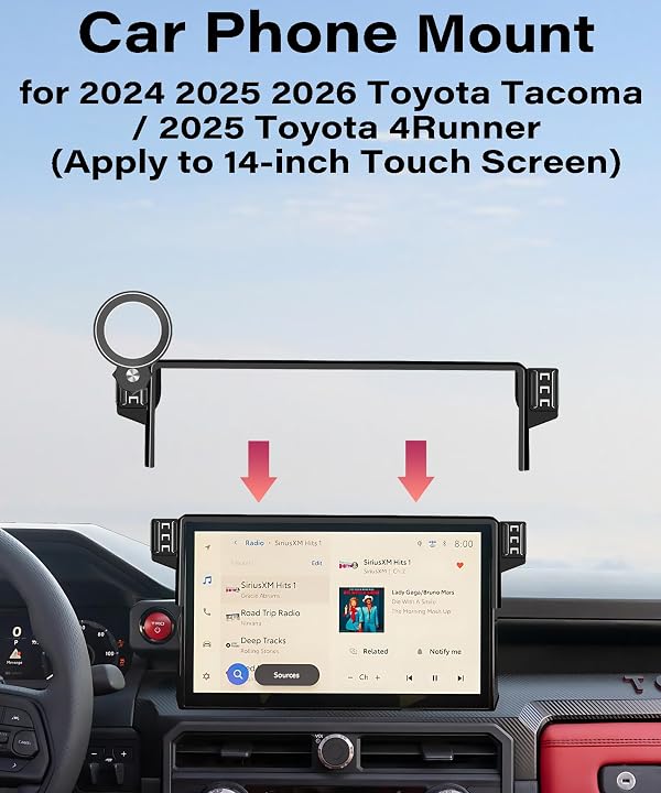 Car Phone Holder for Toyota Tacoma 2024-2026/4Runner 2025 Accessories by AbeeyGeomarn - Used condition - Image 3