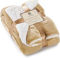 Vista 73 de Genteele Manta de Tiro Sherpa Súper Suave Reversible Ultra Lujosa de Felpa, 40 x 50 pulgadas, Negro/Gris