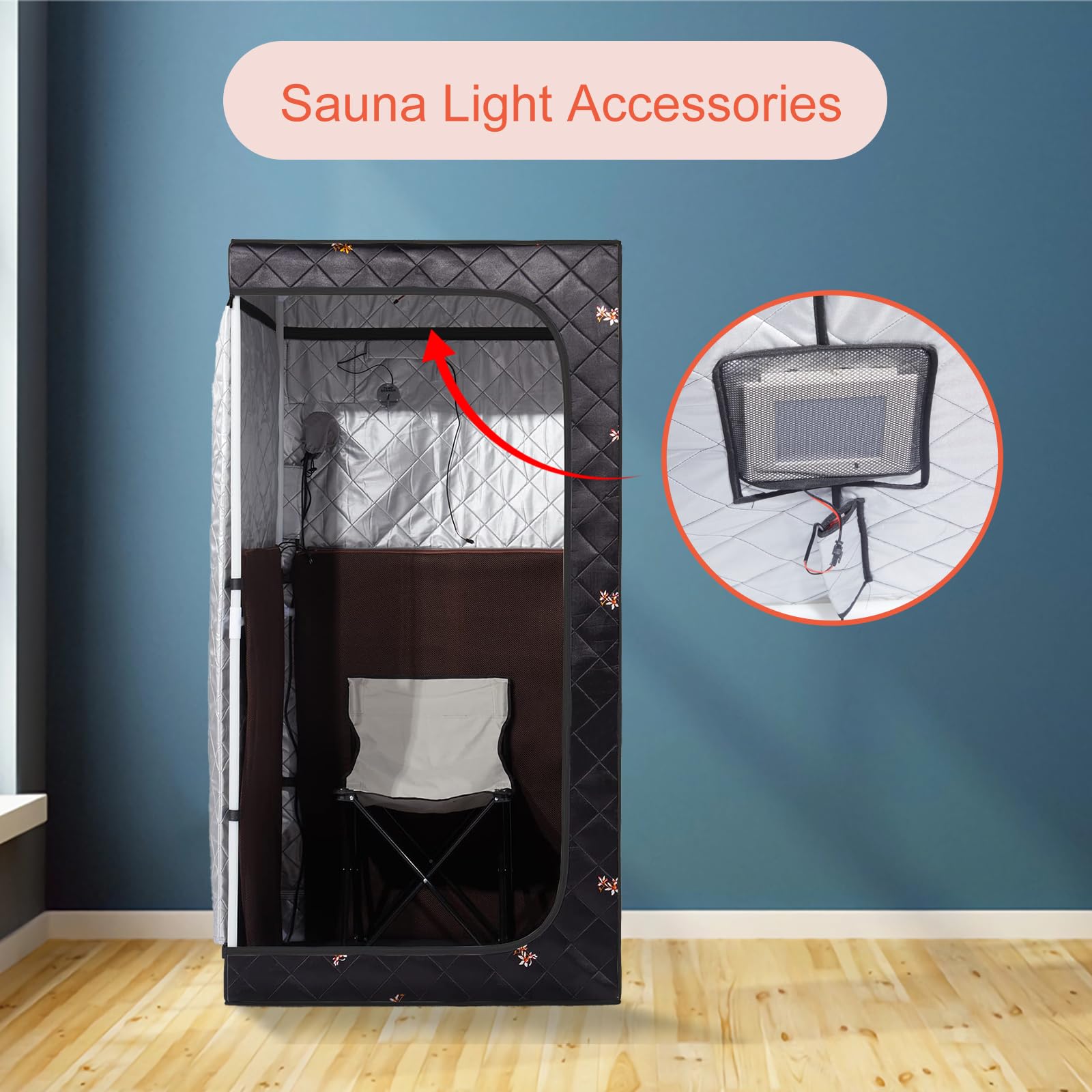 Smartmak Portable Far Infrared Sauna Accessories, Sauna Light Accessories Far Infrared Sauna