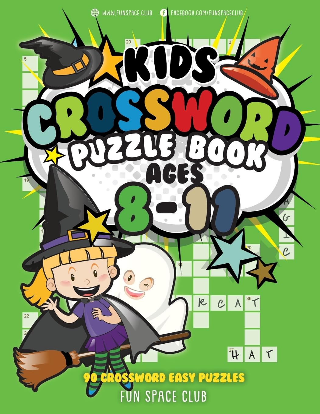 Kids Crossword Puzzle Books Ages 8-11: 90 Crossword Easy Puzzle Books for Kids: Volume 4 (Crossword and Word Search Puzzle Books for Kids)