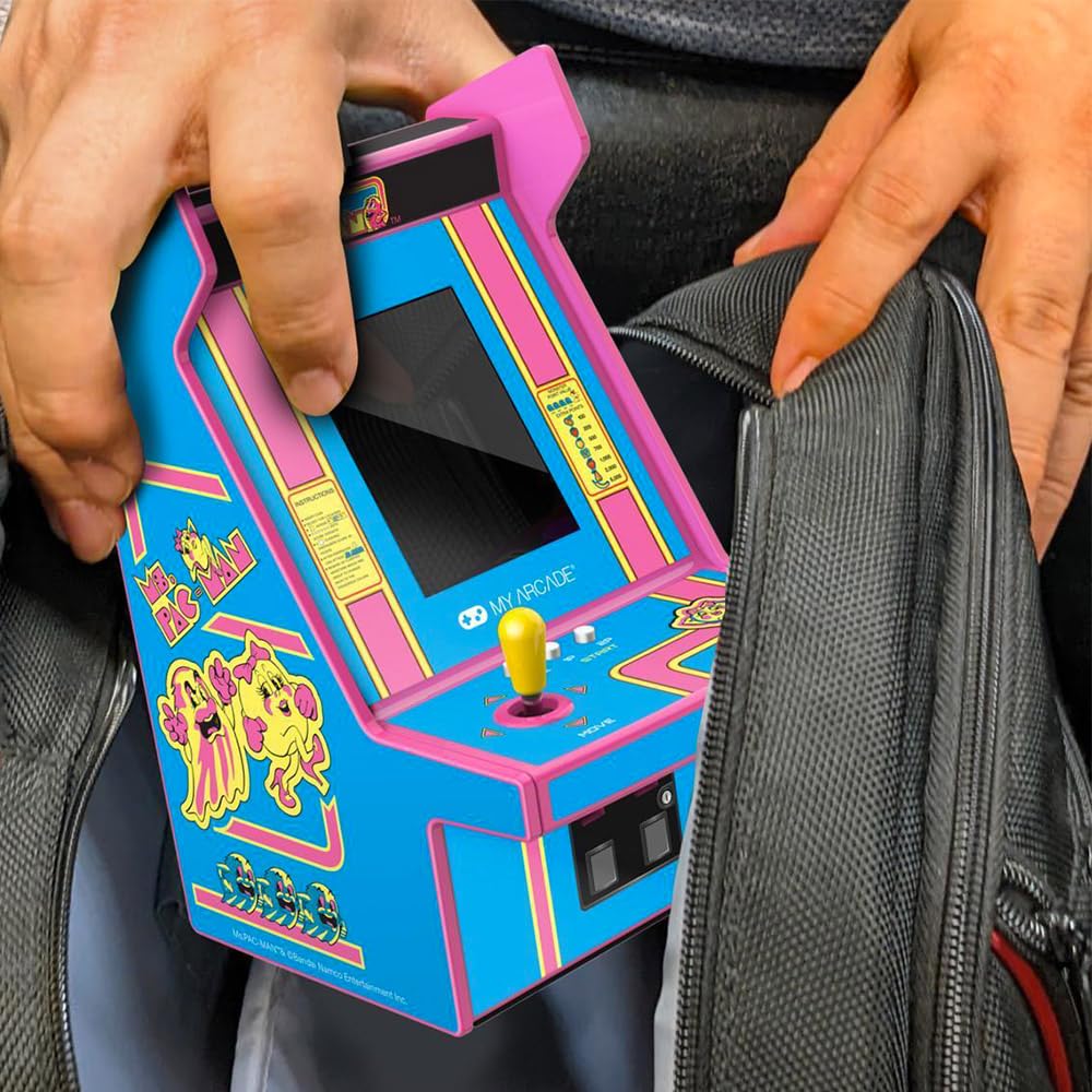Mini zręcznościowy konsola retro motyw Ms. Pac-Man™