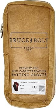 BRUCE BOLT Original Series Short Cuff Batting Gloves - Classic Edition - Adult & Youth Sizes