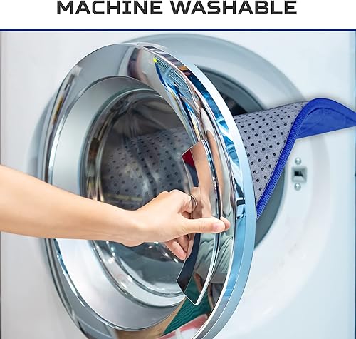 Miniatura 6 de Effiliv Alfombras de baño - Parent (azul realdiseño de línea, juego de 5 piezas)