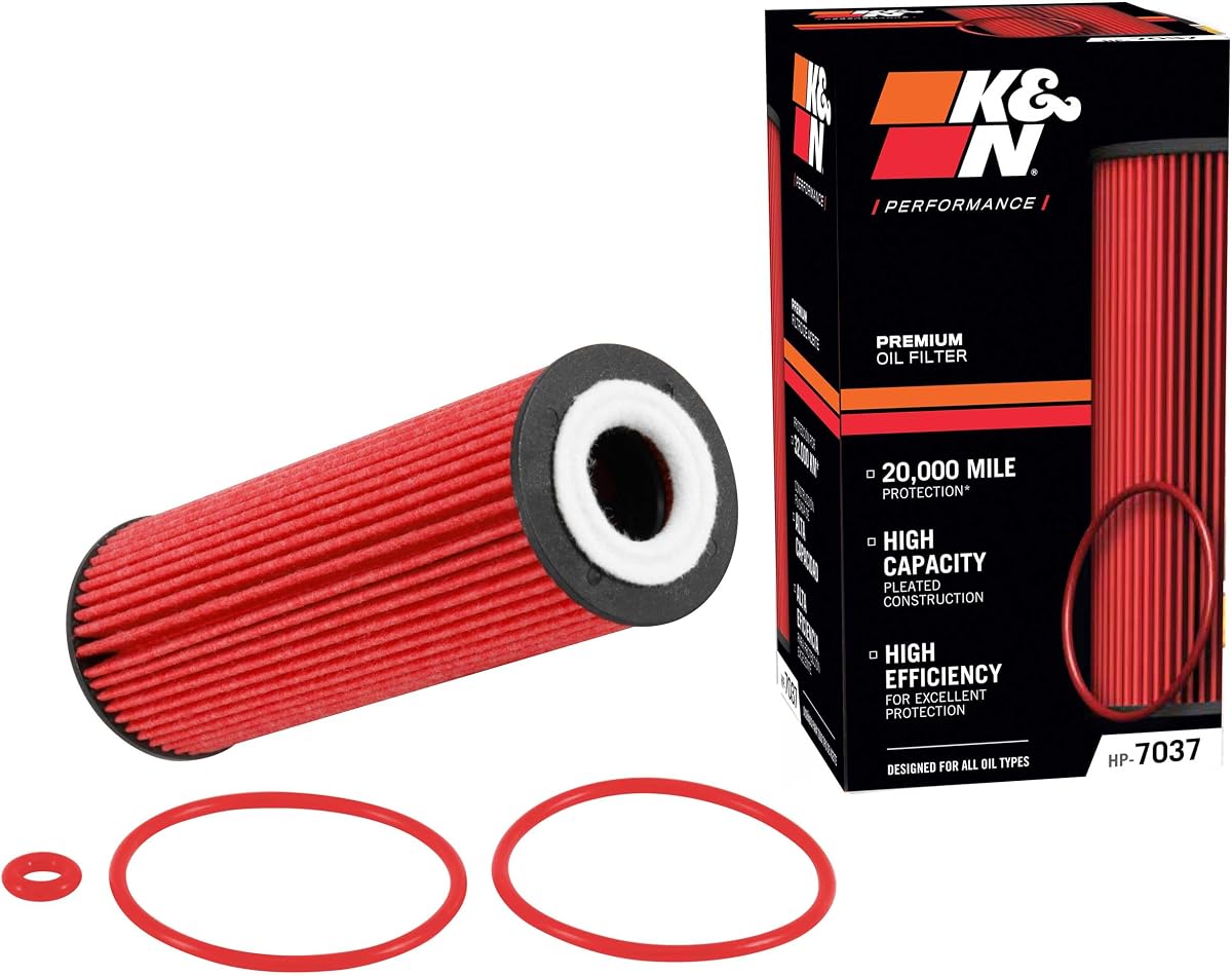 Filtro de aceite: Protección del motor de 20 000 millas, alta eficiencia, HP-7037 | Compatible con FORD/LINCOLN 2015-2026 (ver descripción del producto para modelos seleccionados)