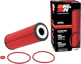 K&N Premium Oil Filter: 20,000 Mile Engine Protection, High Capacity/High Efficiency: Compatible with 2015-2025 FORD/LINCOLN (See Product Description for Select Models), HP-7037