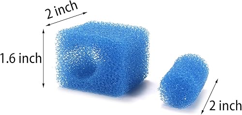 Miniatura 3 de Insputer Bomba de agua sumergible para acuario, bomba de aire con 2 filtros de sección para pecera, tortuga, estanque, agua salada, agua dulce (3