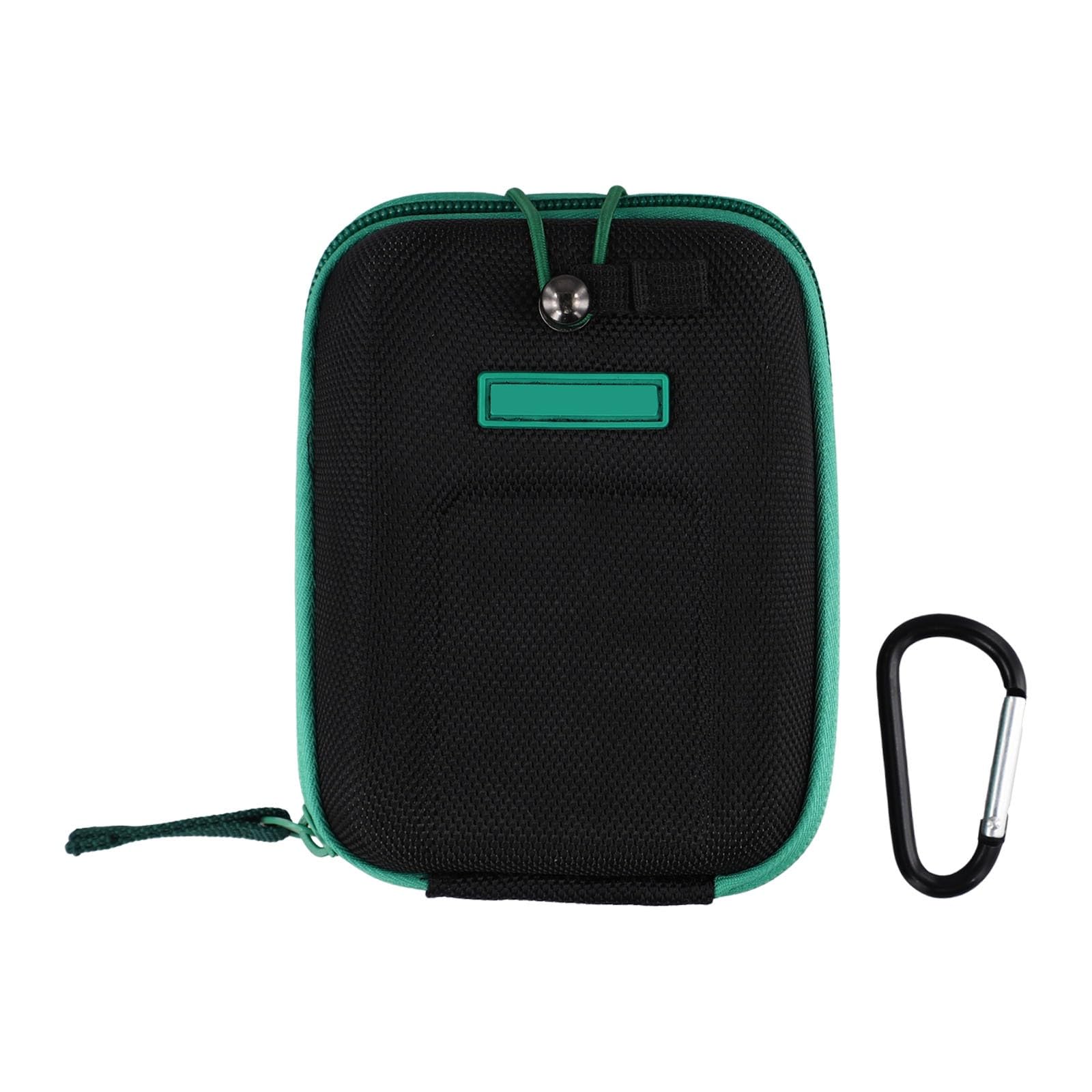 Custodia per telemetro portatile, custodia protettiva rigida con cordino per cannocchiale da caccia, colore nero