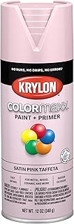 Krylon K05556007 COLORmaxx Spray Paint and Primer for Indoor/Outdoor Use, Satin Ballet Slipper Pink