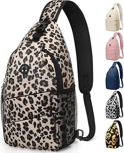 Vista 10 de Bolsos cruzados para mujeres y hombres, mochila de moda, bolsa casual para el pecho con correa de hombro convertible Negro