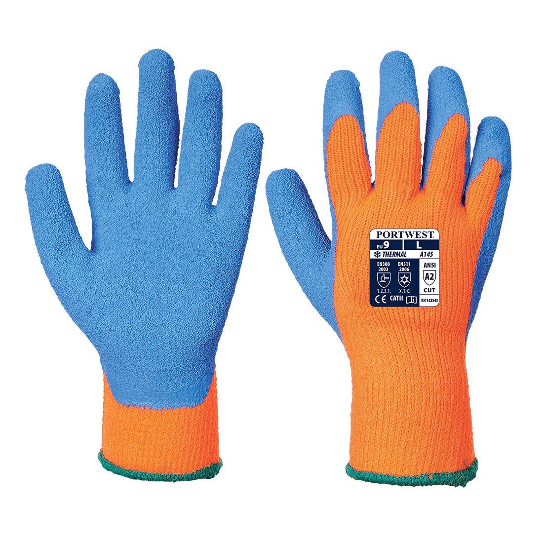 Portwest - Gants anti froid Cold Grip 9 - Orange/Bleu