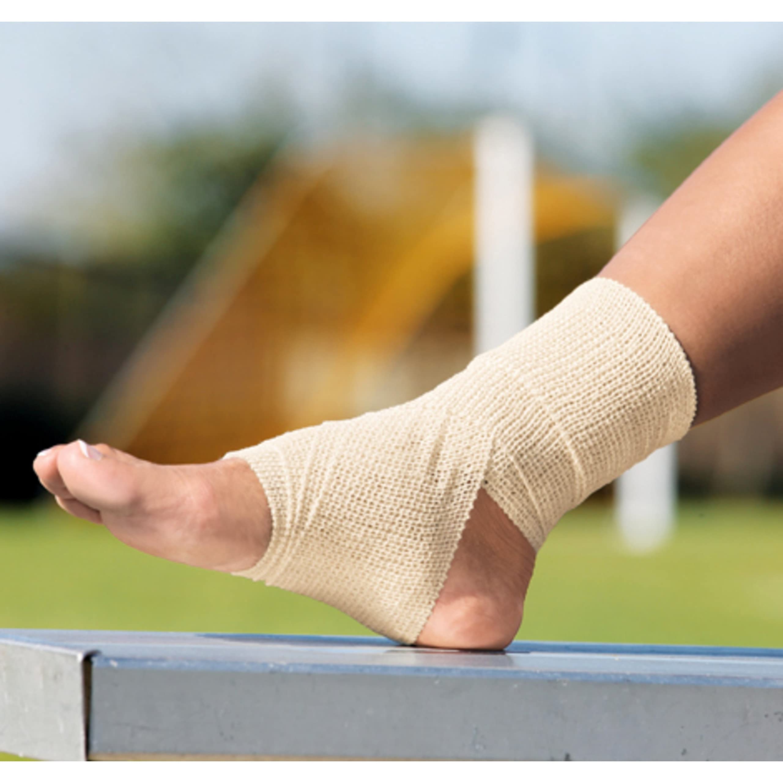 ACE™ Brand 3 Inch Self-Adhering Elastic Bandage, No Clips, Beige, Great for Elbow, Ankle, Knee and More, 2 Count — Amazon image 12